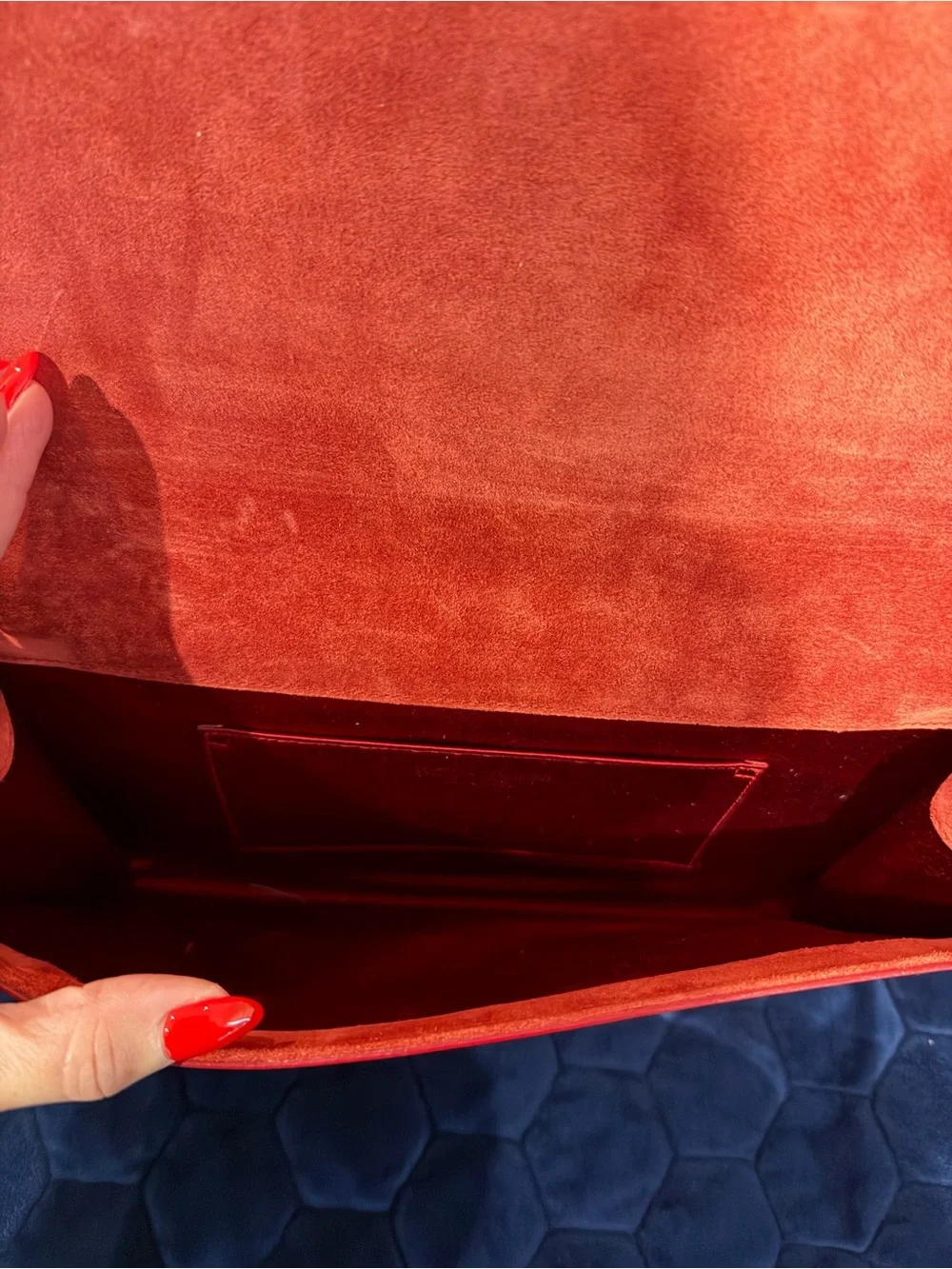 Saint Laurent glossy red